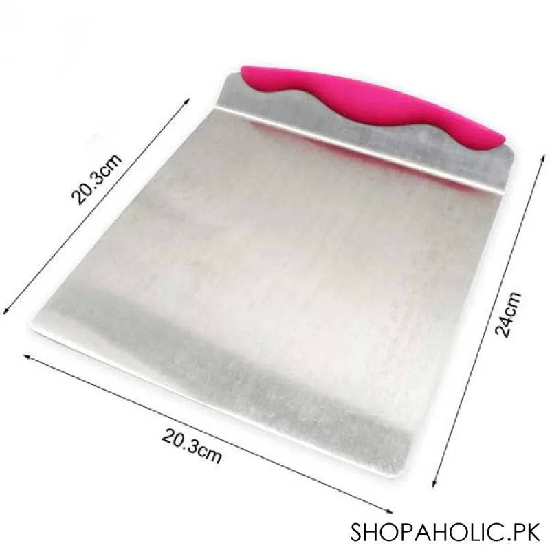 stainless steel cake scraper and pizza dough cutter   big large image2