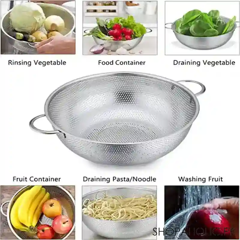 stainless steel fruit vegetable washing basket image4