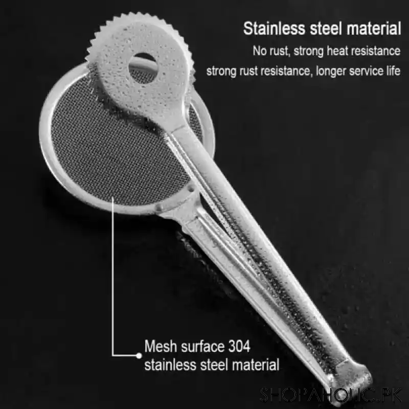 stainless steel frying tong & oil strainer image4