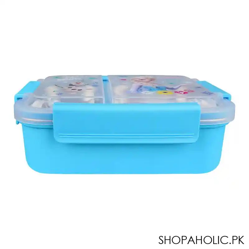 Stainless Steel Lunch Box, 2 Compartments, Sky Blue, 7.1in (H) x 4.7in (W) x 2.1in (D), 88125 - Image 5