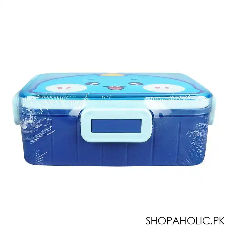 Stainless Steel Lunch Box, 600ml, Blue, 6.1in (H) x 4.2in (W) x 2in (D), 2531G - Image 2