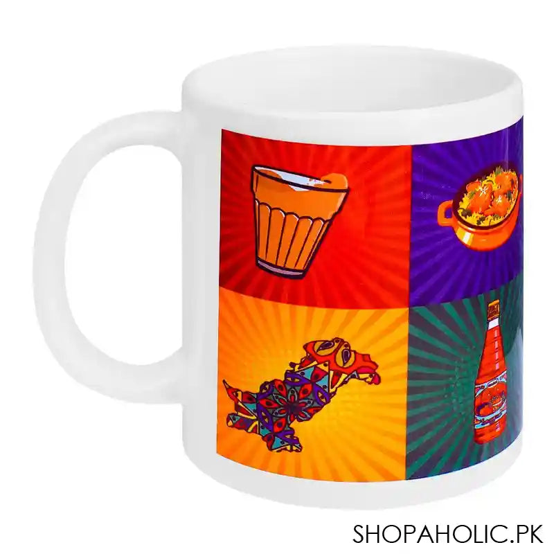 Star Shine Truck Art Digital Printed Mug, Pakistan/Roohafza/Biryani/Chai - Main Image