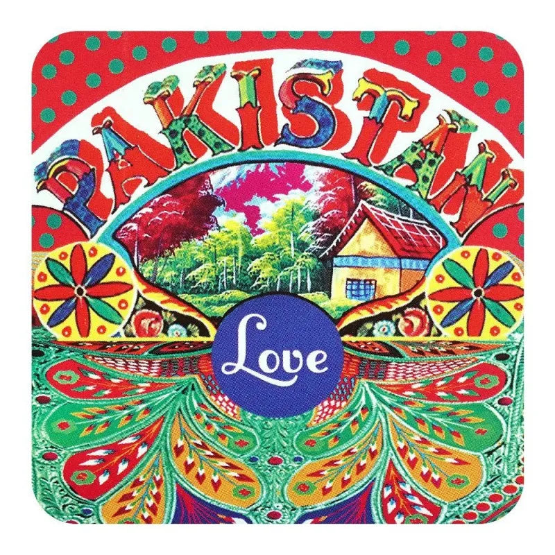 star shine truck art, love pakistan 3x3 inch fridge magnet, mg01 main image