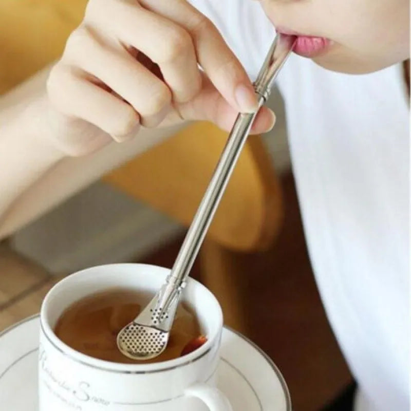 steel filter spoon straw image2