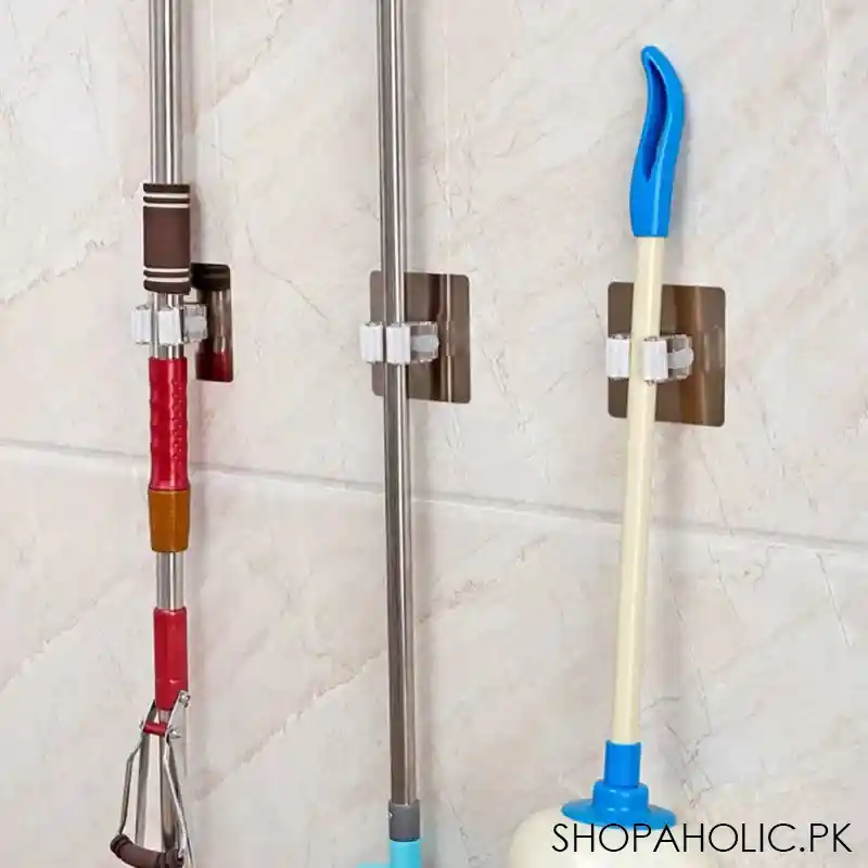 strong adhesive sticking mop holder image2