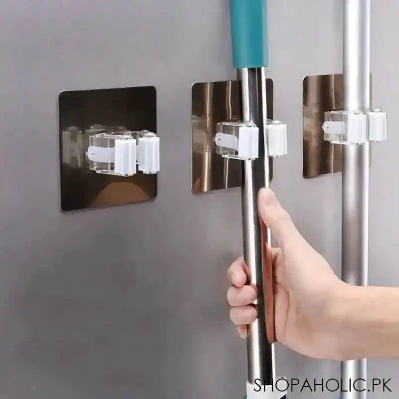 strong adhesive sticking mop holder image3