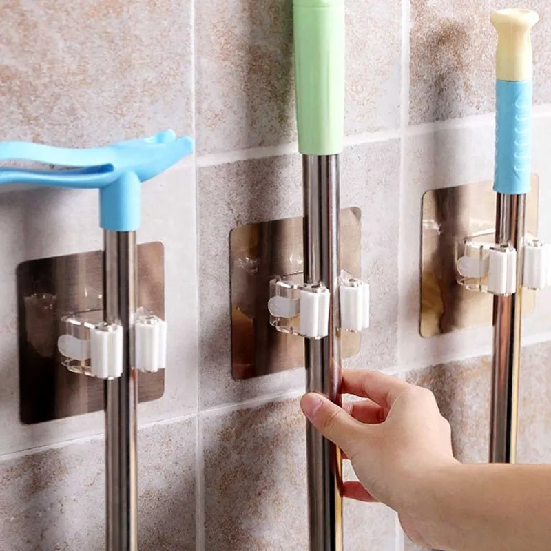 strong adhesive sticking mop holder main image