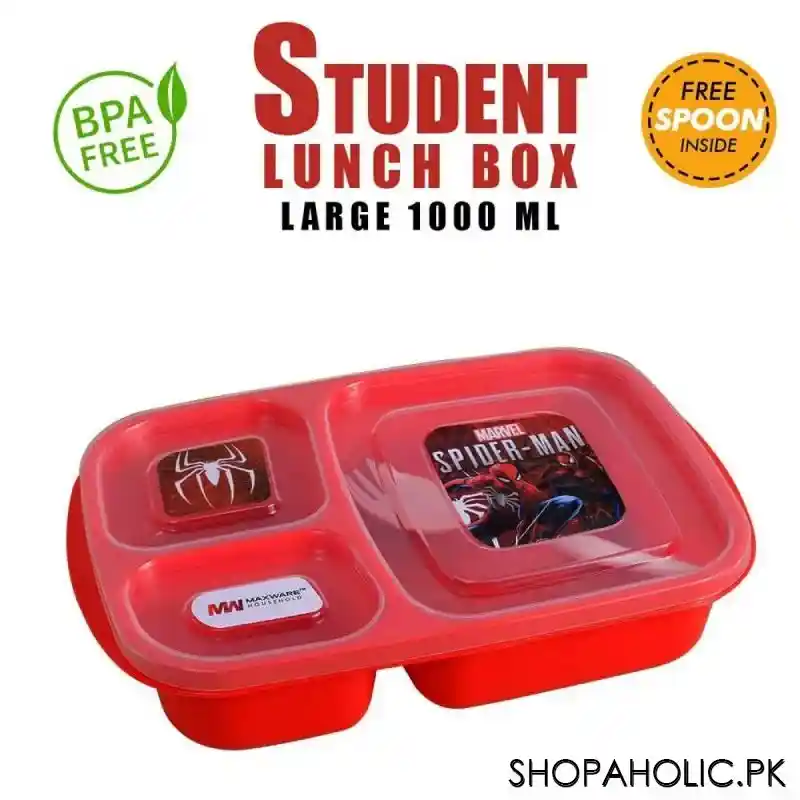 student 3 partition lunch box   1000 ml image2