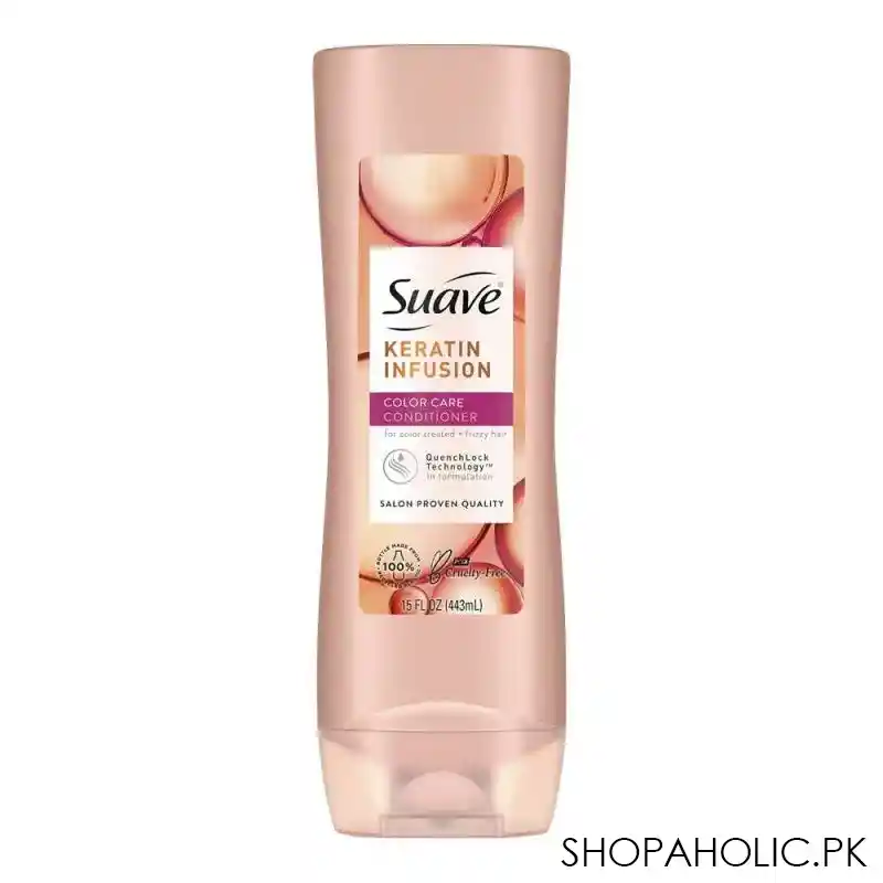 suave keratin infusion color care conditioner, 443ml main image