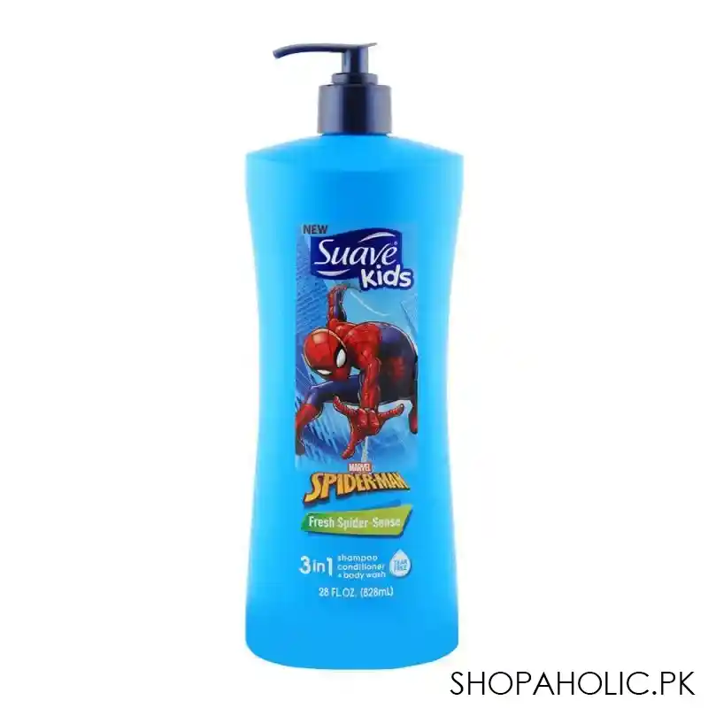 suave kids fresh spider sense 3in1 shampoo + conditioner + body wash 828ml main image