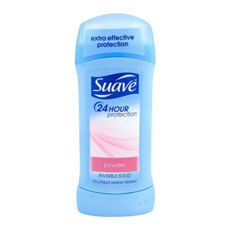 suave powder invisible solid anti perspirant deodorant stick, 74g main image