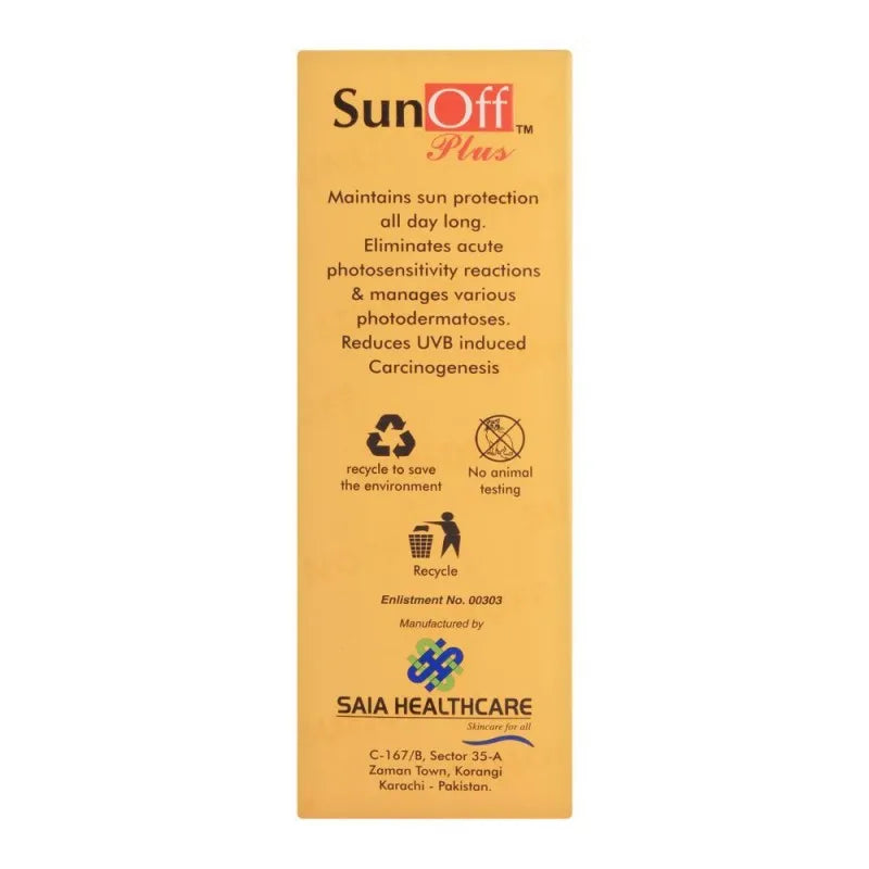 sun off plus sun block cream, spf 70, broad spectrum uav/uvb, 30g image2