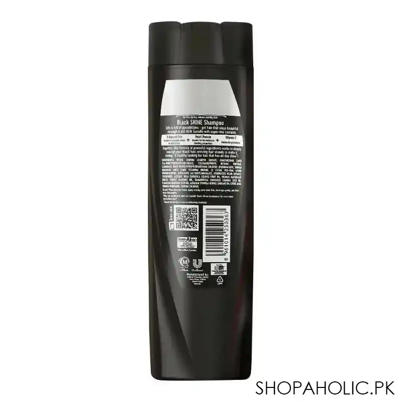 sunsilk co creations stunning black shine shampoo, 185ml image2