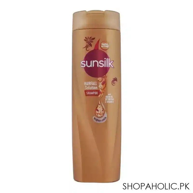 sunsilk hair fall solution argan oil, soy protein & vitamin e shampoo, 360ml main image