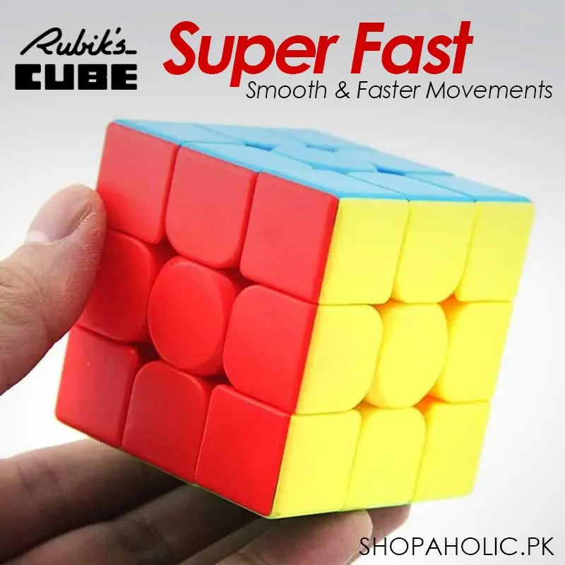 super fast 3x3x3 rubik's cube (iq brain toy for kids) main image