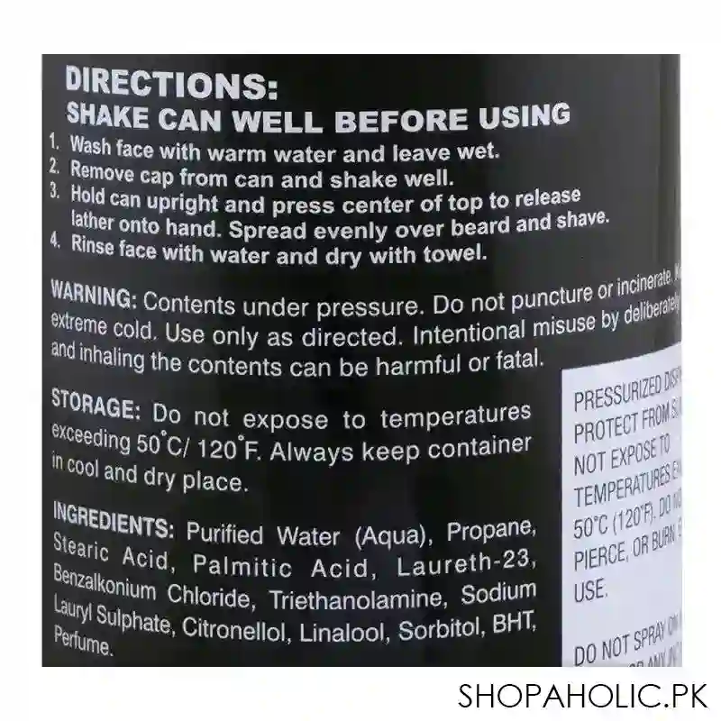 super storm for men regular shaving foam with after shave, 400ml image3