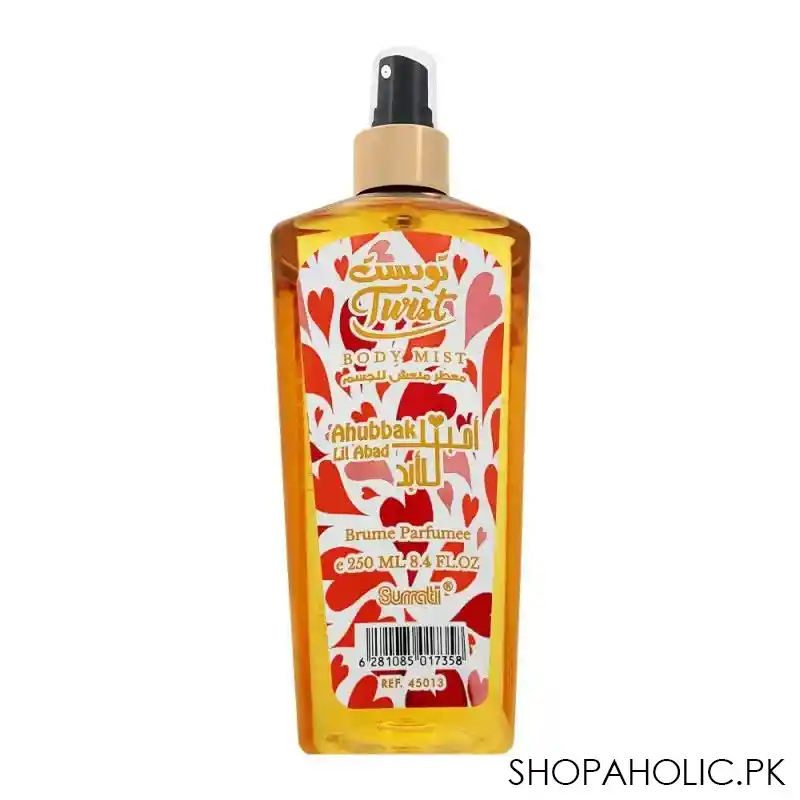 surrati twist ahubbak lil abad body mist, 250ml main image