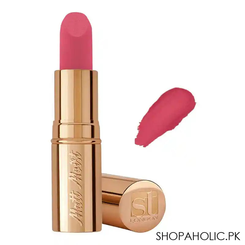 Sweet Touch London Matte Moist Long Lasting Lipstick, Pin Me Pink - Main Image