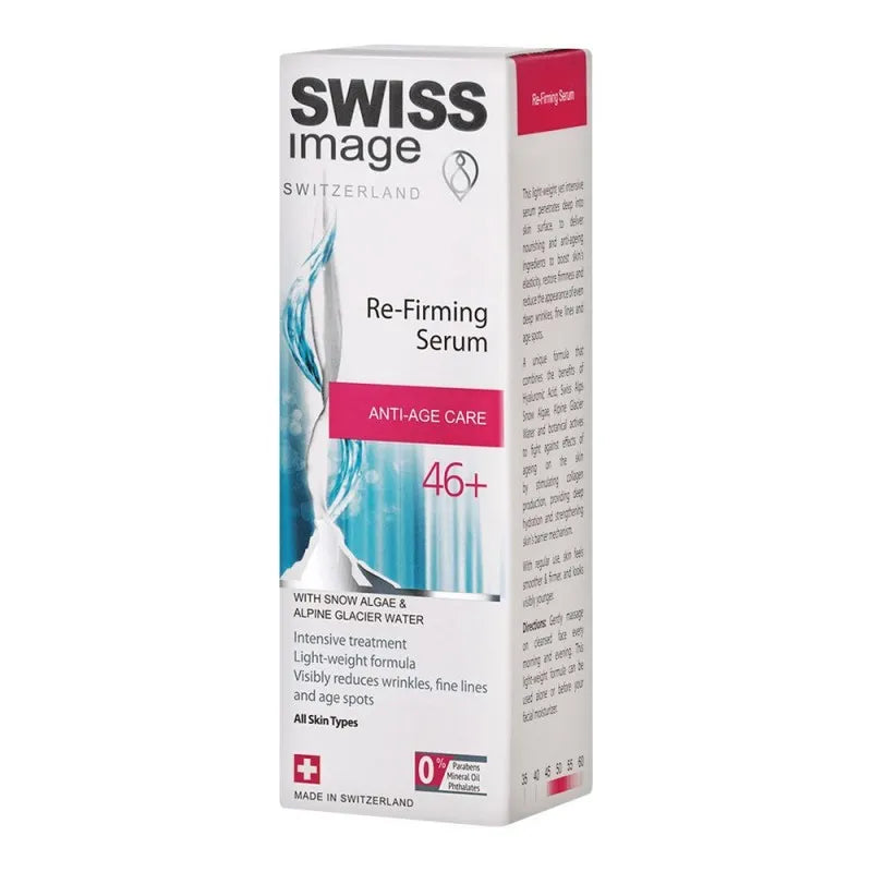 swiss image anti age care 46+ re firming serum, all skin types, 30ml image2