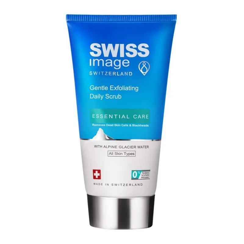 swiss image essential care gentle exfoliating daily scrub, all skin types, 150ml main image