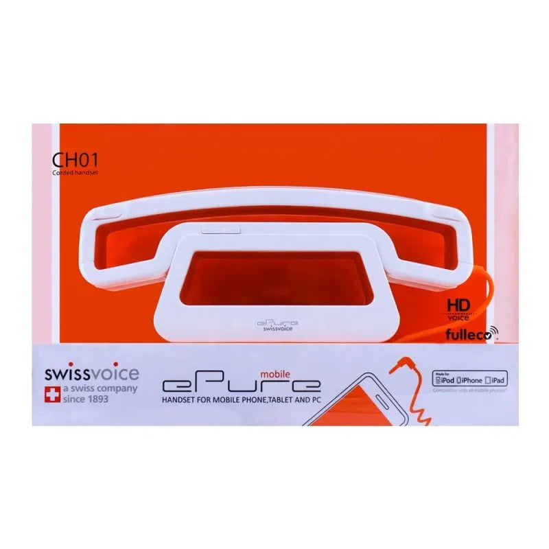 swissvoice epure mobile corded handset, orange, ch01 image2