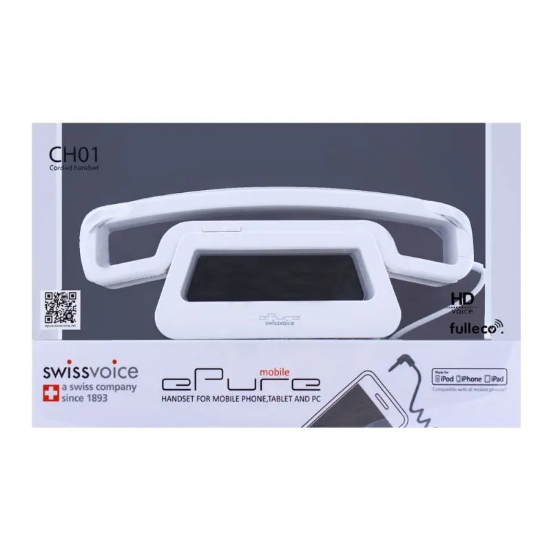 swissvoice epure mobile corded handset, white, ch01 image2