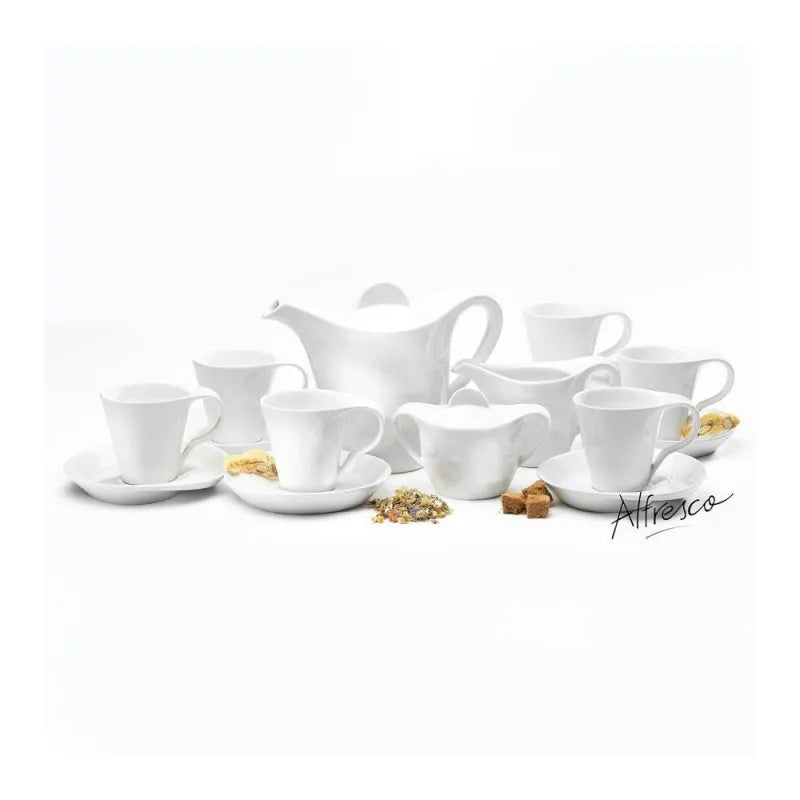 symphony swirl tea set, white, 15 pieces, es 3849 main image