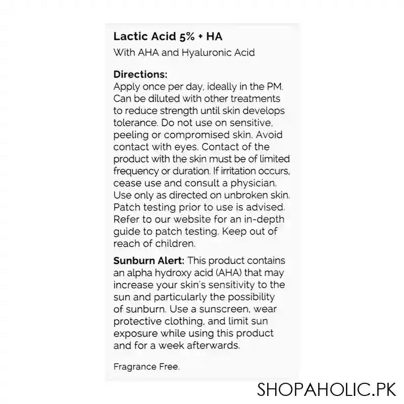 T.O. 5% +HA Lactic Acid, 30ml - Image 6