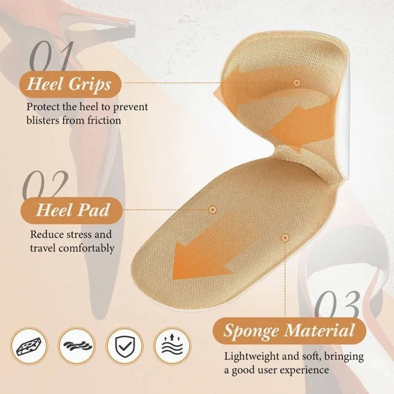 t shaped  shoe heel protector sticker insole image3