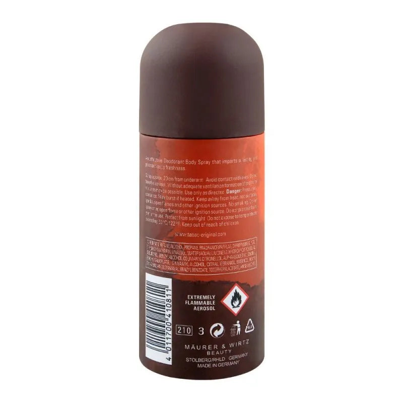 tabac original deodorant body spray, for men, 150ml image2