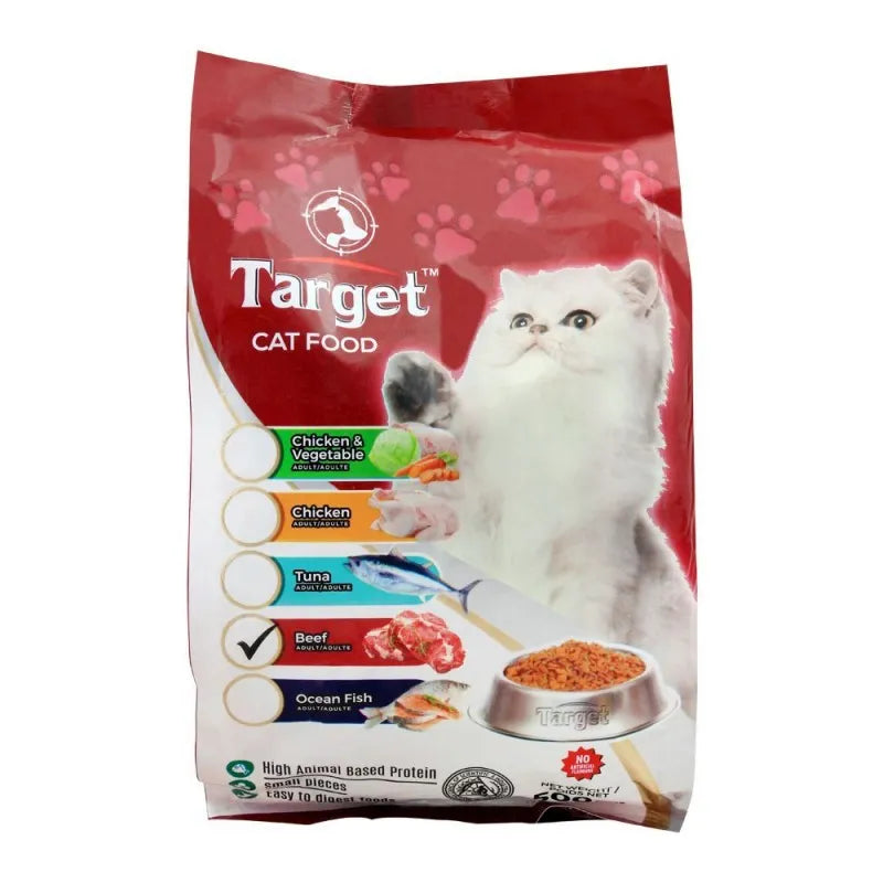 target adult cat food, beef, 500g, bag main image