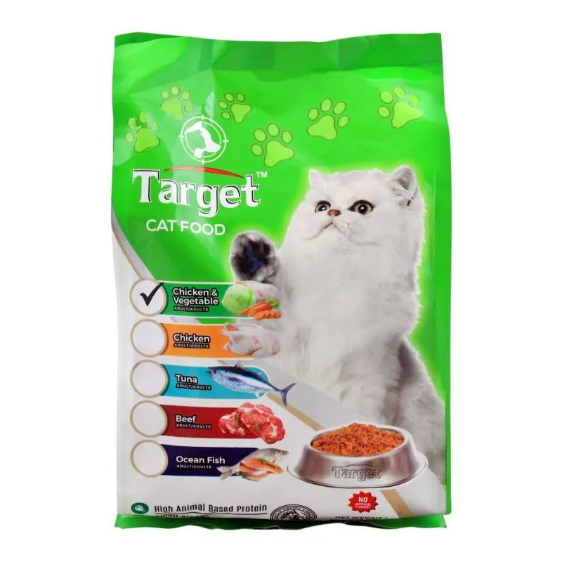 target adult cat food, chicken & vegetable, 500g, bag main image