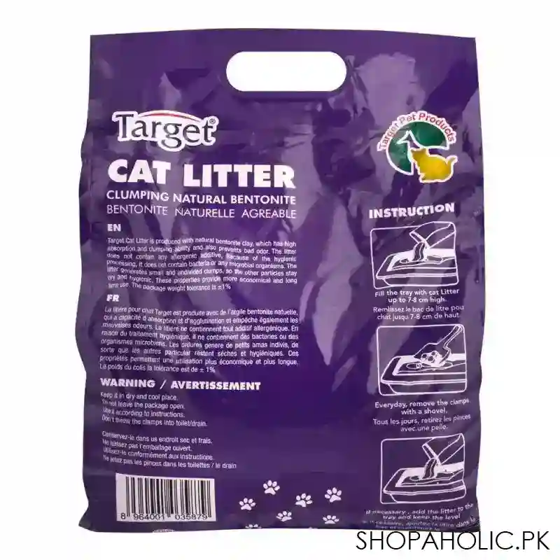 target lavender scented cat litter, long lasting, 5 litre image2