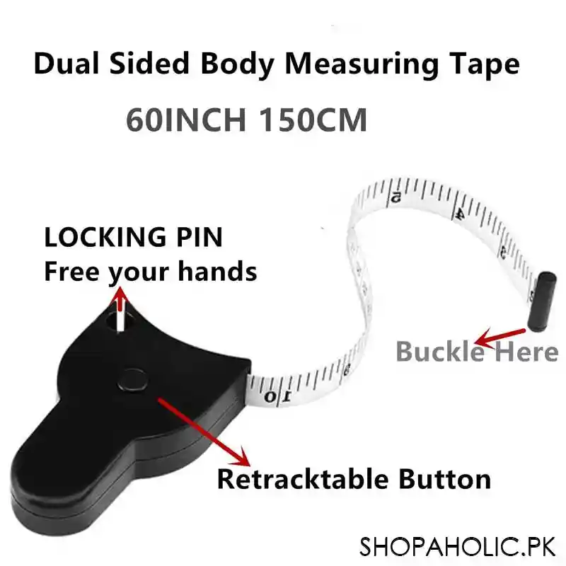 telescopic double sided body measurement tape for waist, chest, hip, leg image8