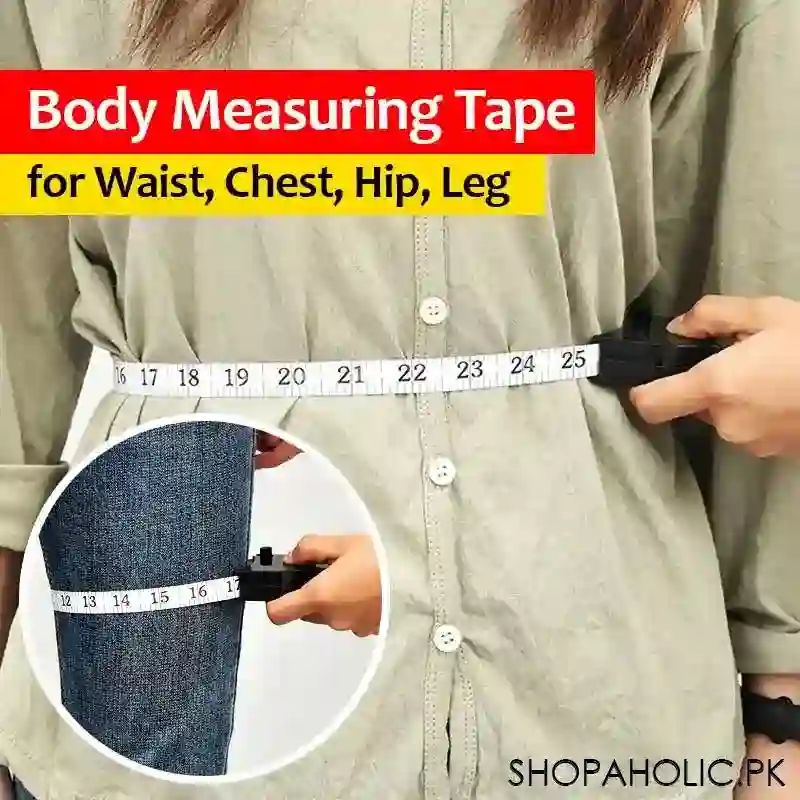 telescopic double sided body measurement tape for waist, chest, hip, leg main image