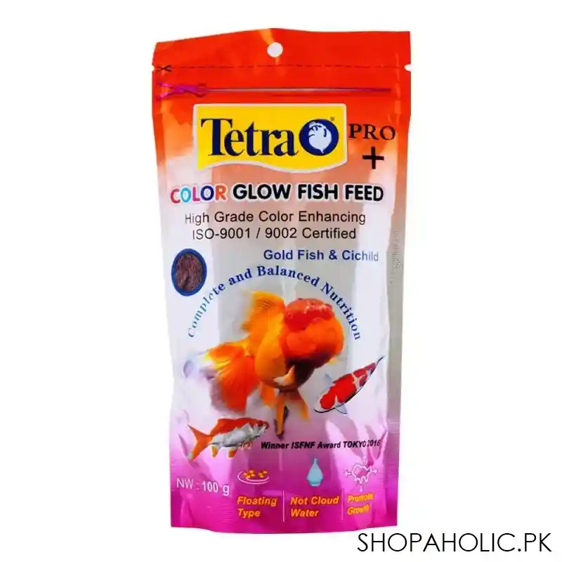 tetra pro+ color glow fish feed, 100g main image