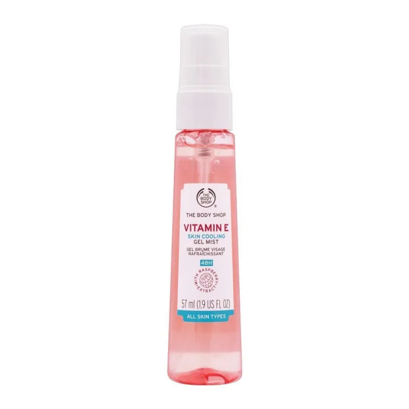 the body shop 48h vitamin e skin cooling gel face mist, all skin types, 57ml main image