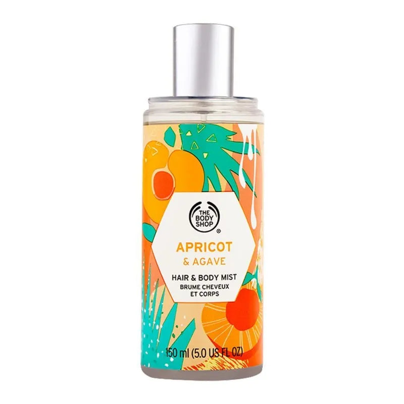 the body shop apricot & agave hair & body mist, 150ml main image