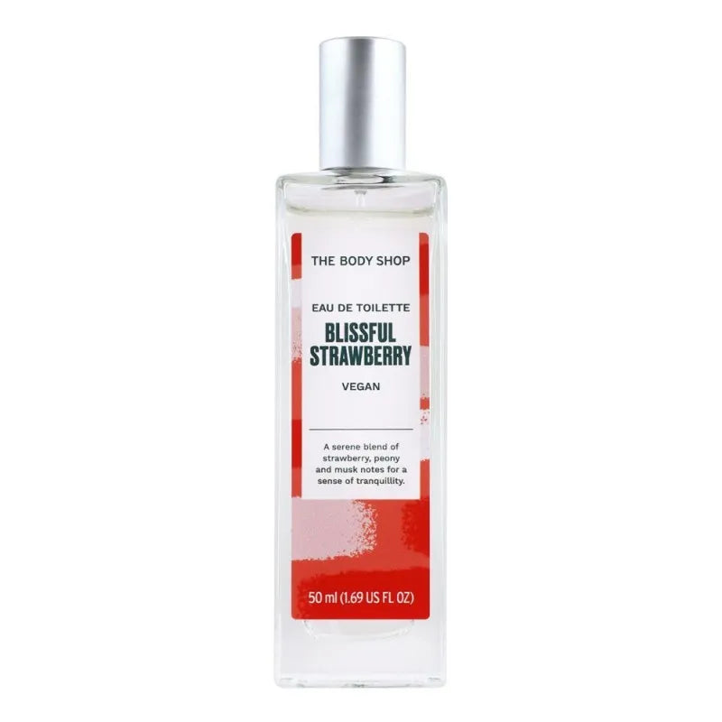 the body shop blissful strawberry, vegan, eau de toilette, for women, 50ml main image