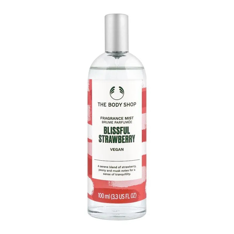 the body shop blissful strawberry vegan fragrance mist, 100ml main image