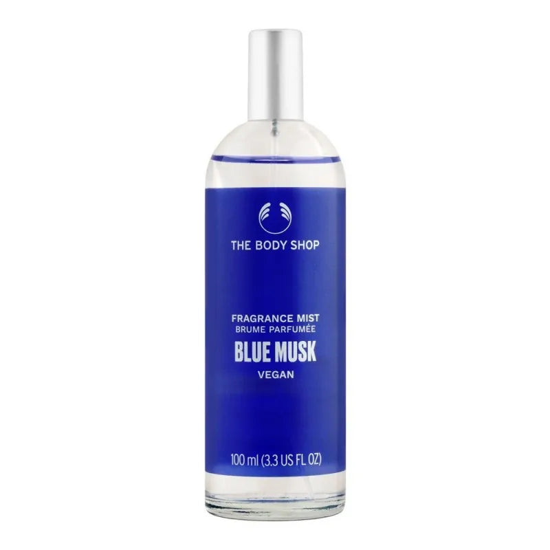 the body shop blue musk vegan fragrance mist, 100ml main image