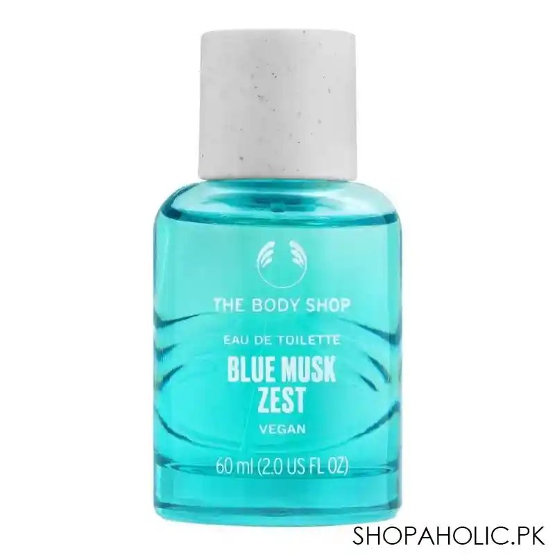 the body shop blue musk zest vegan eau de toilette, 60ml main image