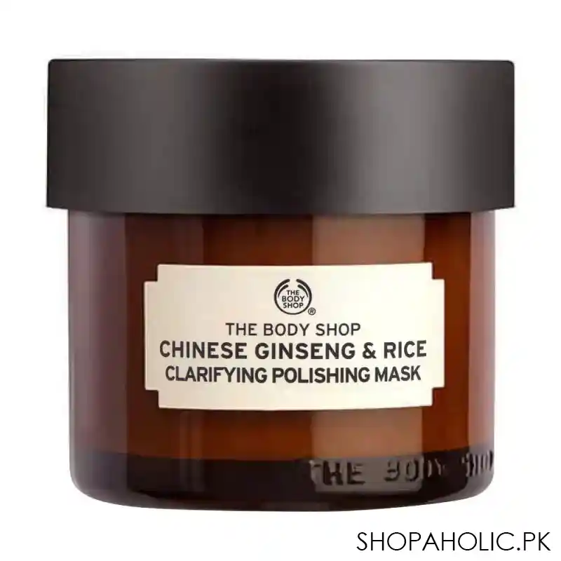 the body shop chinese ginseng & rice clarifying polishing mask, 75ml main image