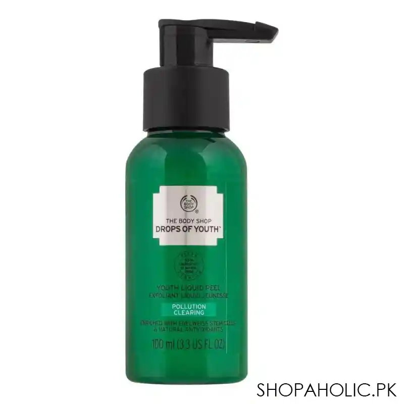 the body shop drops of youth pollution clearing youth liquid peel, 100ml main image