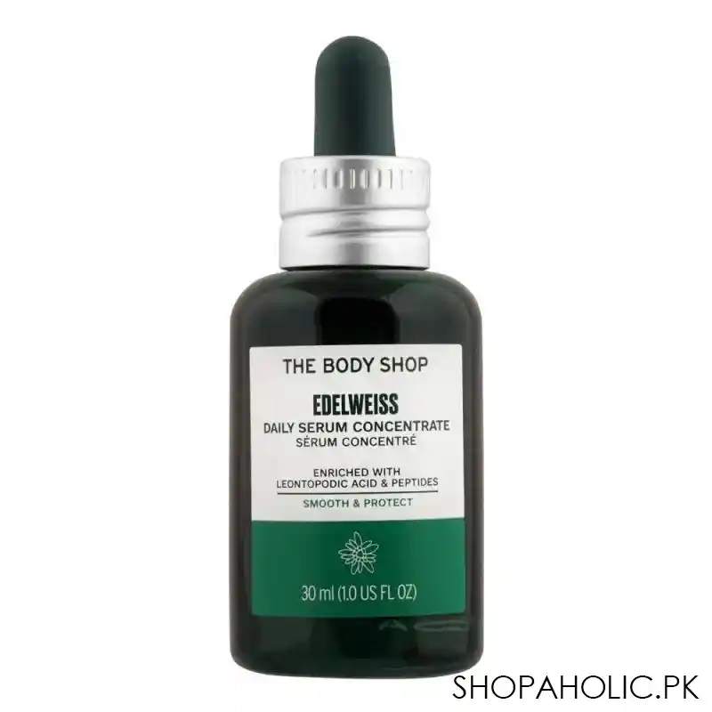 the body shop edelweiss daily serum concentrate, smooth & protect, 30ml main image