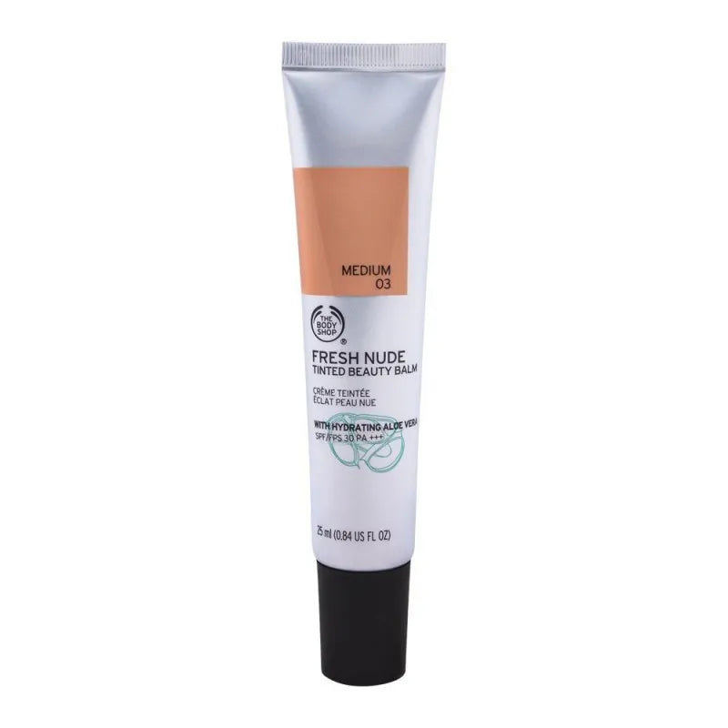 the body shop fresh nude tinted beauty balm, 03 medium, spf 30 pa+++, 25ml main image