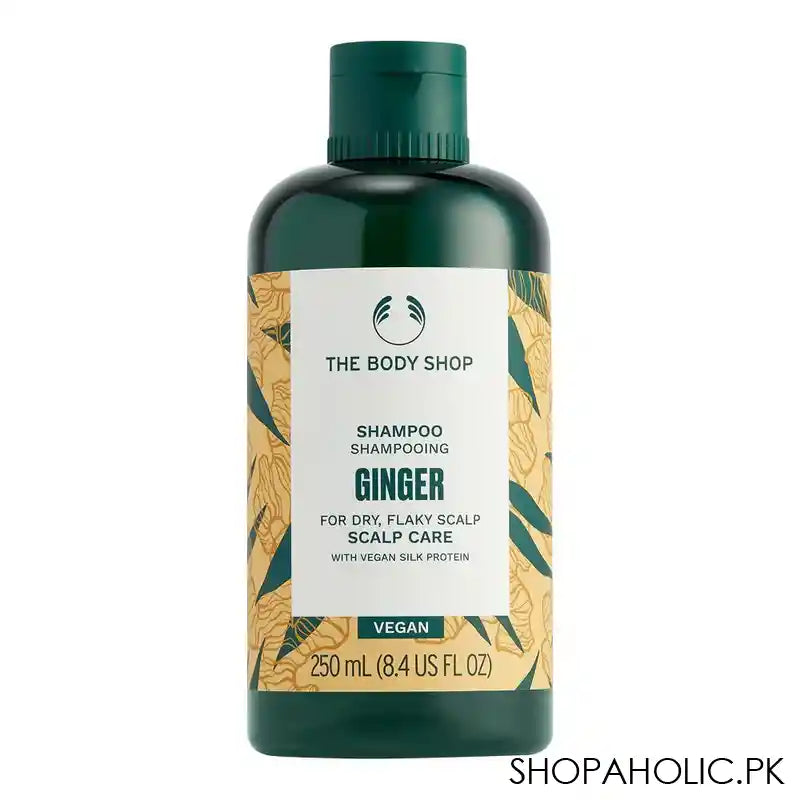 The Body Shop Ginger Anti-Dandruff Vegan Shampoo, For Dry/Flaky Scalp, 250ml - Main Image