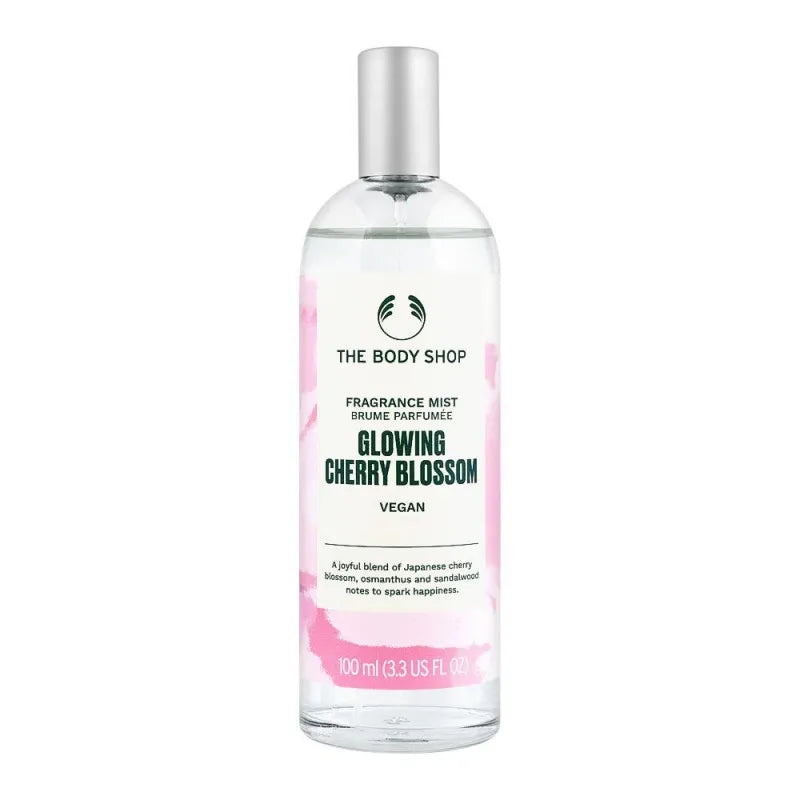 the body shop glowing cherry blossom vegan fragrance mist, 100ml main image