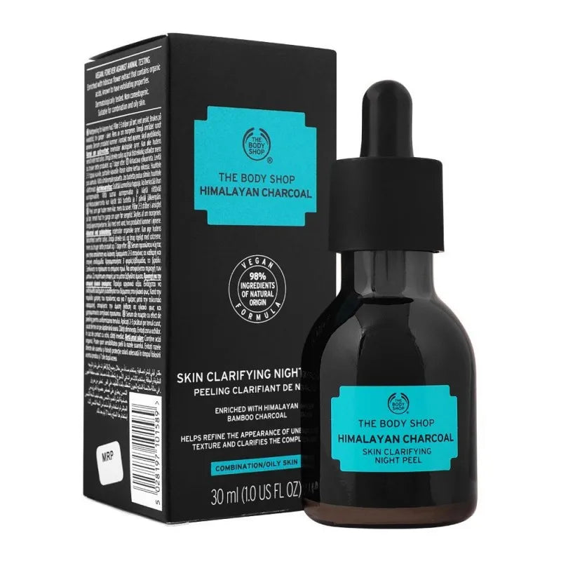 the body shop himalayan charcoal skin clarifying night peel, 30ml main image