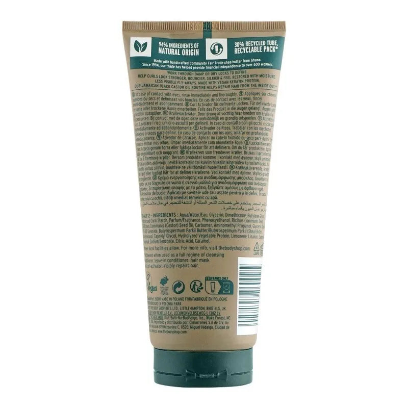 the body shop jamaican black castor oil, vegan, curl activator, 200ml image2